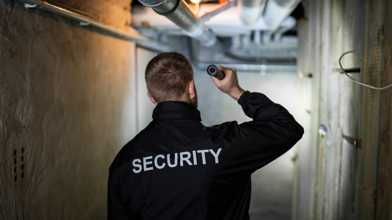 Security-Mitarbeiter Sichtkontrolle